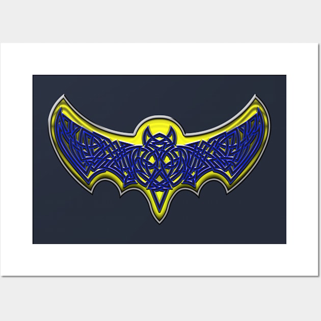 Celtic Bat Logo 3 Wall Art by The Knotty Works